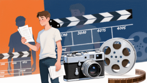 actor reads a script