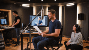 actors doing Automated Dialogue Replacement